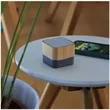 Portable Bamboo Mini Bluetooth Speaker | https://www.bestnamebadges.com