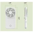 Mini Portable Foldable Rechargeable Small Personal Fan | https://www.bestnamebadges.com