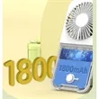 Mini Portable Foldable Rechargeable Small Personal Fan | https://www.bestnamebadges.com