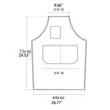 Lightweight Canvas Cross Back Chef Cotton Aprons | https://www.bestnamebadges.com