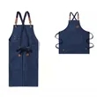 Lightweight Canvas Cross Back Chef Cotton Aprons | https://www.bestnamebadges.com