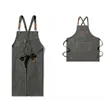 Lightweight Canvas Cross Back Chef Cotton Aprons | https://www.bestnamebadges.com