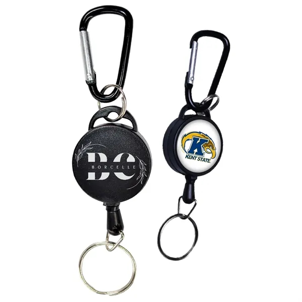 Outdoor Carabiner Badge Reel w/ Keyring