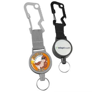 Outdoor Large Concave Carabiner Badge Reel | https://www.bestnamebadges.com