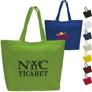 12 oz. Big Cotton Canvas Tote Bag USA Decorated (23