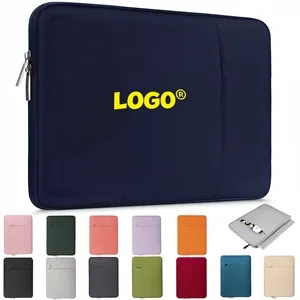 15.6in Laptop Sleeve Bag Canvas Case Briefcase Portable