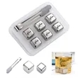 6 Pcs Stainless Steel Ice Cube Set | https://www.bestnamebadges.com