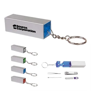 4pcs Manicure Pillar Set Keychain