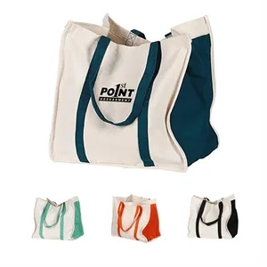 Heavy Duty Reusable Cotton Canvas Grocery Tote Bags