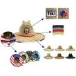 Straw Hat With Custom Patch | https://www.bestnamebadges.com