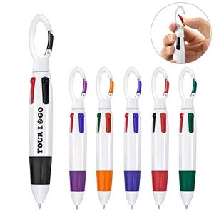 Carabiner Multi-Color Logo Clip Pen