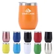 12OZ Stainless Steel Wine Tumbler With Lid | https://www.bestnamebadges.com