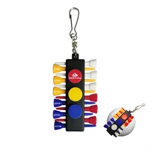 Golf Tee and Marker Set With Hook