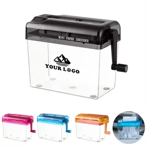 Mini Hand-cranked Paper Shredder