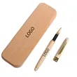 Maple Wood Fountain Pen Gift Box | https://www.bestnamebadges.com