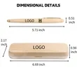Maple Wood Fountain Pen Gift Box | https://www.bestnamebadges.com