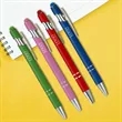 Metal Ballpoint Pen With Color Stylus Tip | https://www.bestnamebadges.com