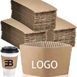 Coffee Cup Sleeves Disposable Double-wall Paper Hot Cold | https://www.bestnamebadges.com