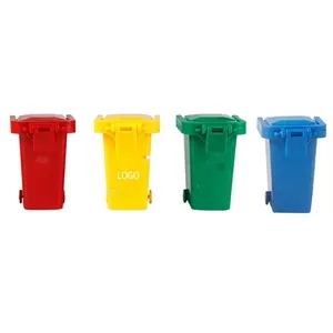 Mini Office Exquisite Garbage Trash Bin Pen Holder Organizer