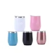 12OZ Three-Layer Stainless Steel Egg Shell Cup with Lid | https://www.bestnamebadges.com