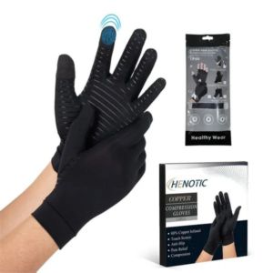 Copper Arthritis Compression Gloves Touch Screen Anti-Slip