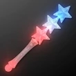 Triple Star Light Up Flashing Wand | https://www.bestnamebadges.com