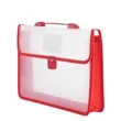 CLear Tote File Folder Bag Briefcase Expanding Document Box | https://www.bestnamebadges.com