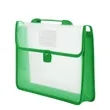 CLear Tote File Folder Bag Briefcase Expanding Document Box | https://www.bestnamebadges.com