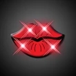Lips flashing pin | https://www.bestnamebadges.com