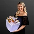 White LED Bottle Service Ice Bucket | https://www.bestnamebadges.com