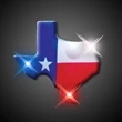 Texas Blinking Pin | https://www.bestnamebadges.com