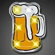 Beer Mug Blinking Lights | https://www.bestnamebadges.com
