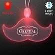Acrylic Mustache Shape Necklace with LED | https://www.bestnamebadges.com