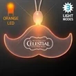 Acrylic Mustache Shape Necklace with LED | https://www.bestnamebadges.com