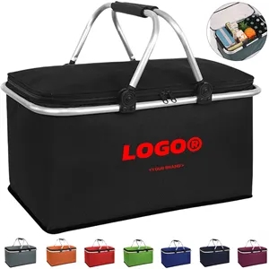 Foldable Lunch Insulated Large Tote Cooler Bag Box Pail Hot