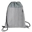 RejuVe® Moto Recycled Heather Drawstring Bag | https://www.bestnamebadges.com