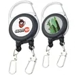 Round Carabiner Badge Reel w/ Dual Keyring | https://www.bestnamebadges.com