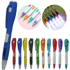 Flashlight Ballpoint Pen Press Lighting LED Advertising