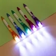 Flashlight Ballpoint Pen Press Lighting LED Advertising | https://www.bestnamebadges.com