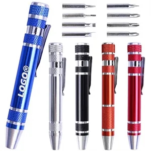 8 in 1 Pen Screwdriver Handy Tool Magnetic Mini Gadgets Gift