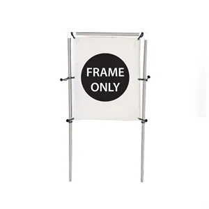 4'W x 5'H In-Ground Banner Hardware - Single Banner