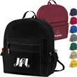 Premium 600D Multi-Zipper Essentials Backpack 12"x16.5"x5" | https://www.bestnamebadges.com