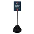 72" Rover Portable Sign Post Double-Sided Kit | https://www.bestnamebadges.com