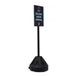 72" Rover Portable Sign Post Single-Sided Kit | https://www.bestnamebadges.com