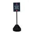 72" Rover Portable Sign Post Single-Sided Kit | https://www.bestnamebadges.com