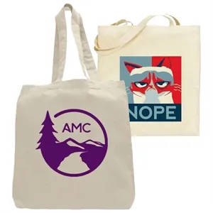 Convention Cotton Canvas Tote bag w/ Gusset | https://www.bestnamebadges.com