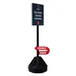 72" Rover Portable Sign Post Double-Sided Kit | https://www.bestnamebadges.com