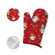 Christmas Heat Resistant Oven Mitts Suitable For Kitchen | https://www.bestnamebadges.com
