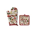 Christmas Heat Resistant Oven Mitts Suitable For Kitchen | https://www.bestnamebadges.com