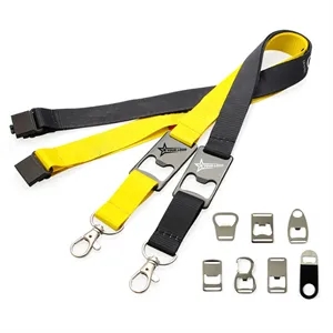 Bottle Opener Clip W/ Lanyard For Bartender Restaurant Bar
